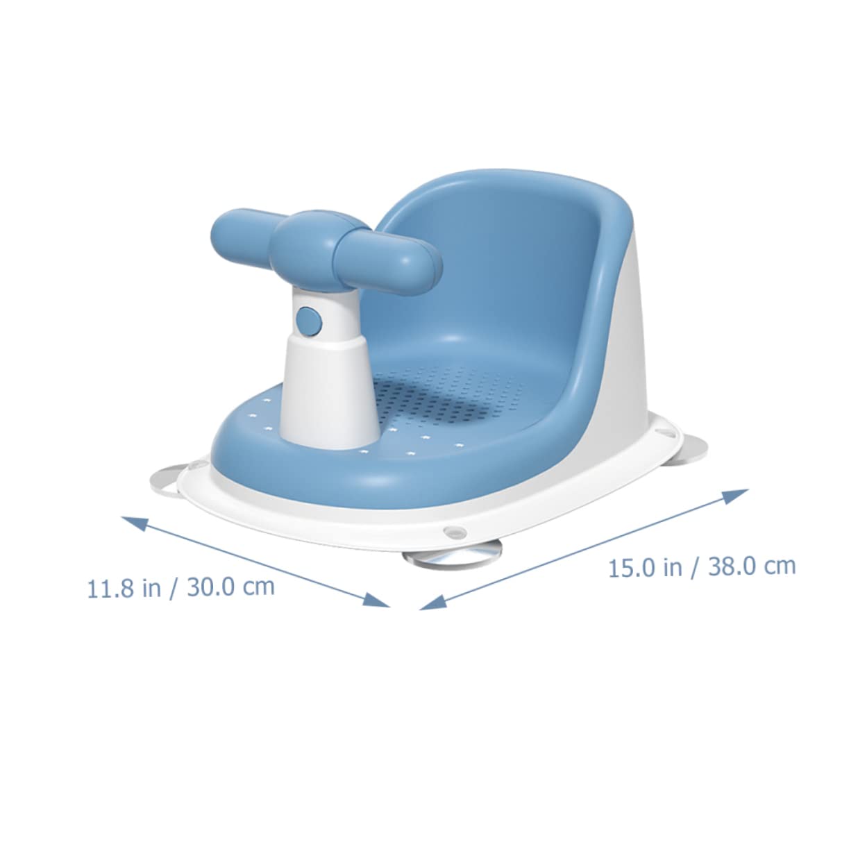 Asiento De Baño Para Ñiño 0-12 Meses Azul, Plástico Seguro, Soporte Estable Para Ducha y Bañera, Ligero y Portátil, Adecuado Para Recién Nacidos y Viajes