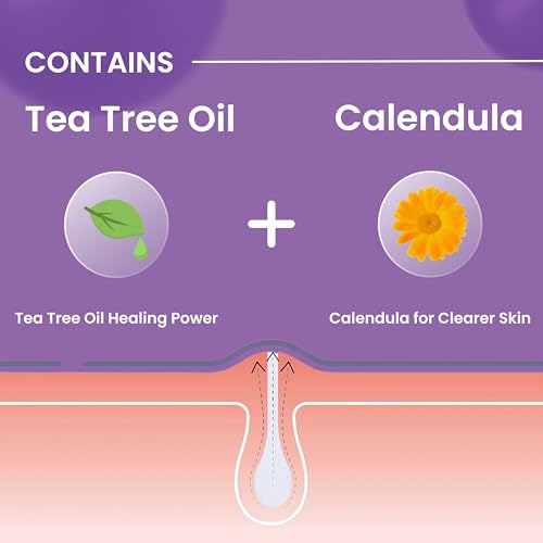 Image of Hydrocolloid Acne Pimple Patch with Tea Tree Oil & Calendula | Fast Healing | Absorbs Pus & Oil | Waterproof & Skin-Friendly Pimple Patches | Flower Shape - 33 Patches.