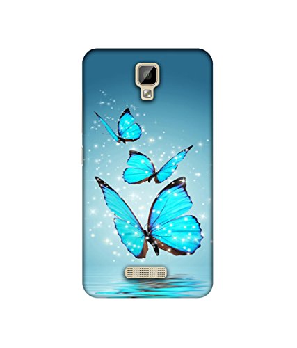 Image of Amazon Brand - Solimo Designer Flying Butterflies UV Printed Soft Back Case Mobile Cover for Gionee P7