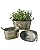 vensovo Galvanized Metal Oval Planter Buckets with Handles – Set of 3 Rustic Farmhouse Flower Tubs with Drain Holes & Plugs, Vintage Small Pots for Herbs, Succulents, Wedding or Tabletop Decor