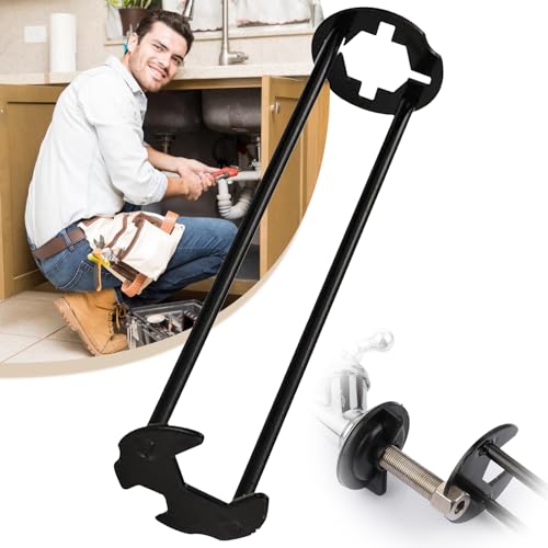 2PCS Multifunctional Sink Wrench Tool, Basin Wrench Sink Faucet Tight