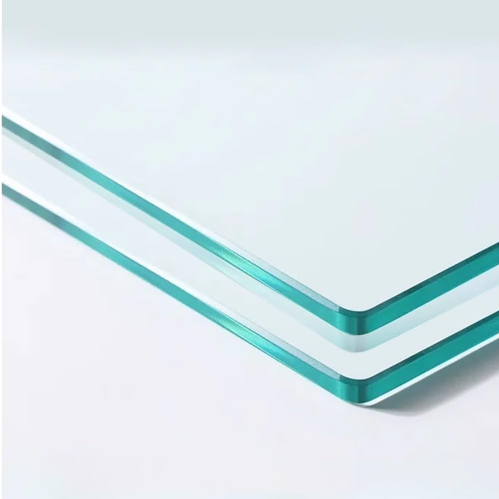 20" Square Tempered Glass Table Top, Clear Glass Replacement Top for Furniture Protection Patio Dining Coffee End Tables Polished Edge(40x40cm/15.7x15.7in)