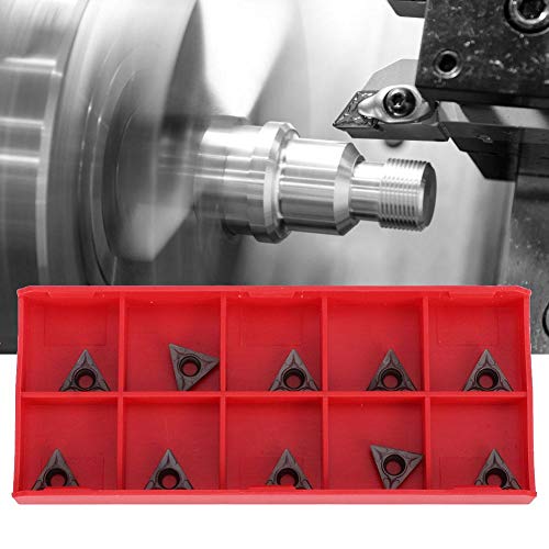 10 Schwenkblatt-Hartmetalleinsatz, Schwenkeinsätze, TCMT110204 Edelstahl-Finish für Stahl