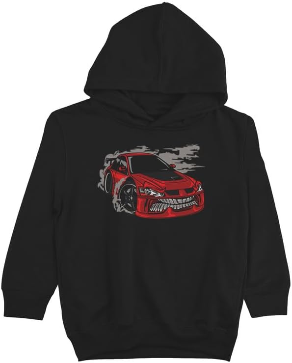 Kids Ghost Cars Graphic Printed Hoodie for Boys & Girls Relaxed Fit O674