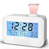 Alarm Clocks for Bedrooms, Bidason Cool Digital Snooze Projection Alarm Clock with 3.5