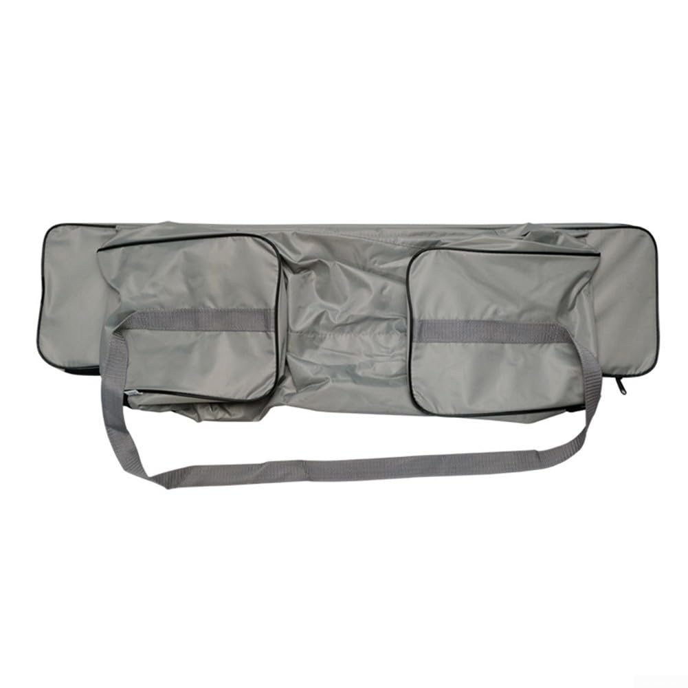 RemixAst Inflatable Captain's Chair Seat Cover, 420D Oxford Large Pocket Inflatable Boat Rubber Boat Accessories Seat Bag Storage Bag Rubber Boat Cover Protective Cover(Grey 85cm)
