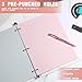 PerKoop 12 Pack 600 Sheets Colored Lined Paper Bulk Wide Ruled 8 x 10.5 Inches, Pastel Loose Leaf Notebook Paper 3 Hole Punched Filler for Back School Classroom Supplies(Fantasy Color)