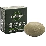 Ecotomorrow Solid Shampoo Bar, Deep Cleansing Detox with TeaTree Oil & Amazon Clay - Plastic Free Al
