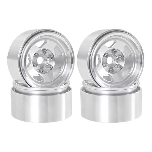 RCzC[nu For Axial For SCX10 For Traxxas For TRX4 For Redcat Gen8 1/10 4 ^ 1.9C` r[hbN 5X|[NzC[nu RCJ[p[c(Silver)