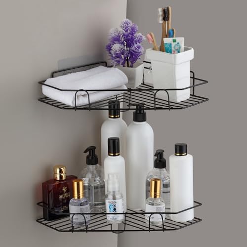 JIALTO® Bathroom Organiser Without Drill Bathroom Rack Self Adhesive ...