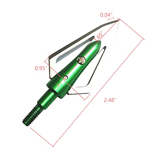 Nc Hunting Arrowhead Cutting Blade Archery Broadhead Traditional Crossbow Compound Bow Arrowhead (Green) #TOP1