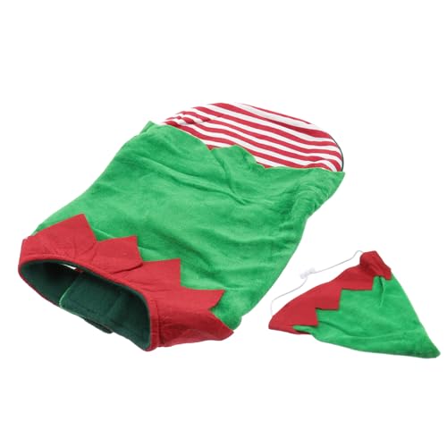 Disfraz de perro de navidad tamaño XL verde miniatura 1
