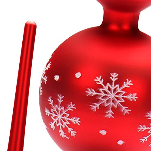 com-four® Weihnachtsbaumspitze matt, Christbaumspitze aus echtem Glas – Ansicht 3