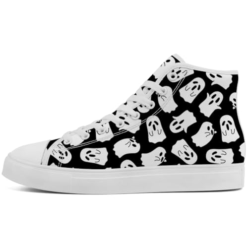 Men's Women's Ghost Shoes High Top Shoes High Top Canvas Sneakers