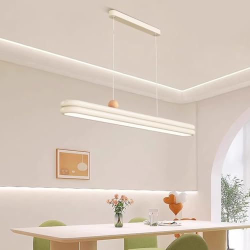 Suspension moderne blanc 100 cm anneau design pour table à manger - 6