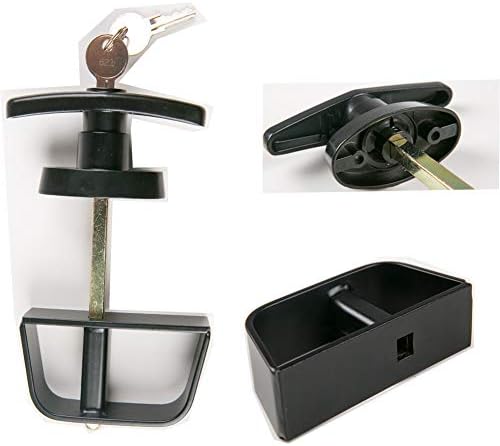 StartFine T-Handle Lock kit Shed Door Lock with 3 Keys and 2 Screws, 5-1/2" Stem Barn Playhouse & Chicken Coop Door Lock