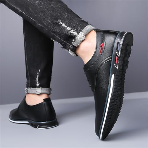 Image of Veslesth Men Casual Business Dress Shoes Lace Up Comfort Oxford for Male Working Driving
