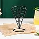 ZONADAH Kegel-Snackhalter, Metalldrahtkorb, langlebig, für Snacks, gebratenes Huhn, Drahtständer, für Küche, Restaurant, Partyzubehör, 2 Stück