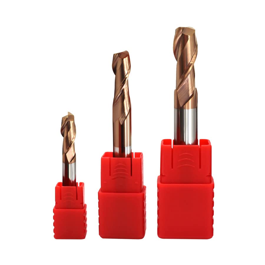 HRC55 Tungsten Steel End Mills 2Flute Carbide Alloy Coated 4 5 6 8 16mm Flat Milling Cutter CNC Machining Center Tools For Lathe - (Dimensions: 2F D3.5xD4x50L)