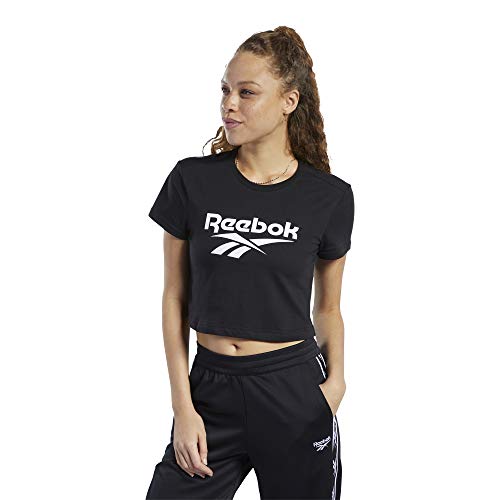 Image of Reebok Women's Solid Regular Fit Sports T-Shirt