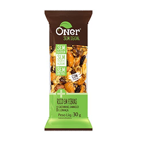 Barra de Amêndoa com Damasco e Linhaça Oner