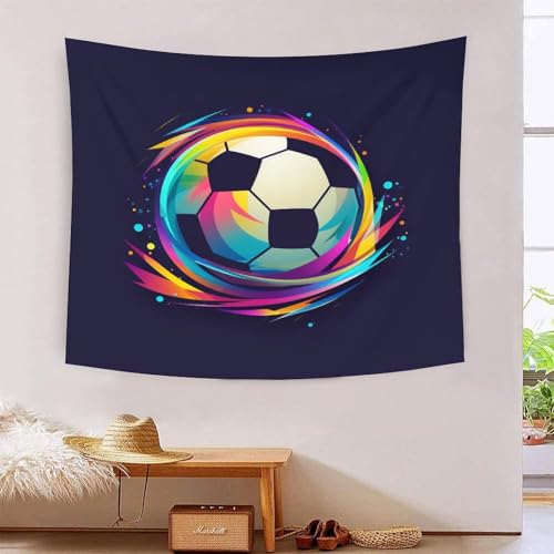 Tapisserie football 3D pour habiller un grand mur de salon rapidement