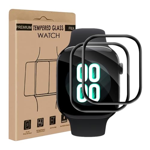 Carantee 2 pièces Verre Trempé pour Apple Watch Series 10(42mm), Anti-huile, Anti Rayures, pas de bulles protection écran, Sensible au Toucher, Ultra-Clair Apple Watch 10 42mm vitre protection