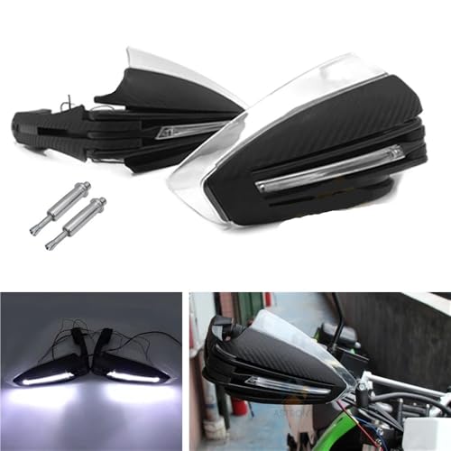 Protège-mains moto carbone 22mm idéal sorties tout-terrain