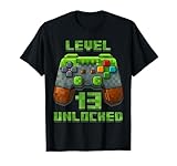 Level Up Birthday Shirt Pixel Video Gaming Wear