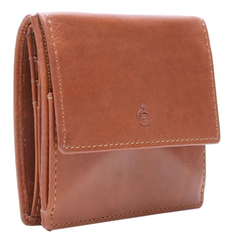 Portefeuille Esquire Brown en cuir compact 9x10 cm