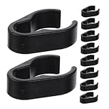 JUMPLAWN 50個マイク用ケーブルクリップ スタンドアクセサリー シンプルな配線整理ポールクランプ 高耐久プラスチック製 取り付け簡単で持ち運び便利