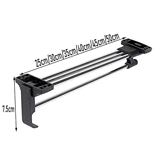 Rail de garde-robe extensible pour réparer le manque de place en armoire