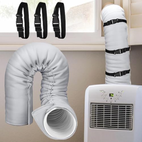 Manchon isolant climatisation portable pour stopper la chaleur du tuyau - 8