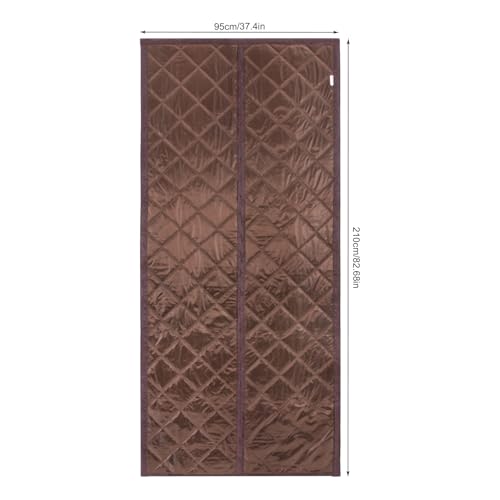 Rideau thermique de porte étanche et coupe-vent à aimants