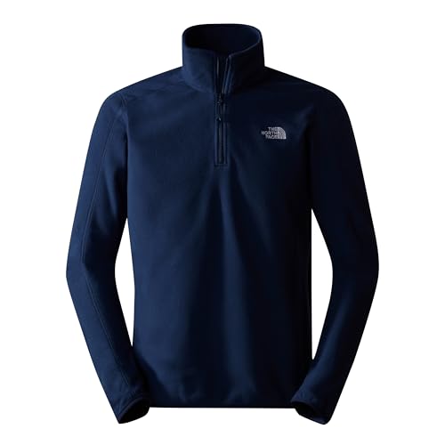 The North Face - Pull polaire Resolve pour hommes avec fermeture éclair quart de tour - Summit Navy, L