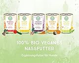 naftie veganes Hundefutter Bio Hirse Gold - Nassfutter Menü mit Erbsen - purinarm - Diät-Futter - 800g Dose