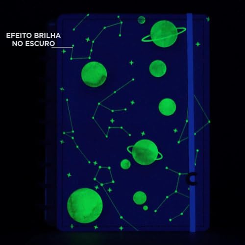 Caderno Inteligente, A5, Purple Galaxy By Gocase, 155x220 mm, 80 Folhas, Caderno Inteligente