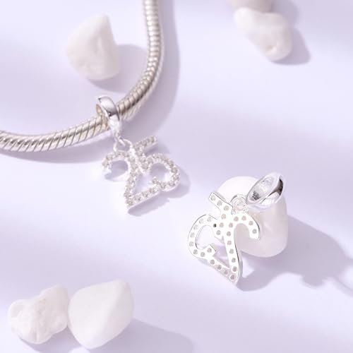 15,16,18,20,25,30,40,50,60 Number Charms Shiny Crystal Birthday Anniversary Celebration Charm fit Pandora Bracelets,Gifts for Wife Daughter Lover Friends…2