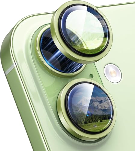 Image of for iPhone 17 Camera Lens Protector Original Individual Lens Screen Protector | 9H Hardness, Scratch-Resistant, Case Friendly (Green)
