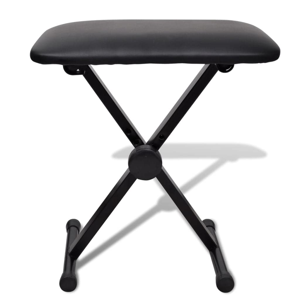 Verstellbares Keyboardständer und Hocker Set aus Stahl, klappbar, gepolstert, höhenverstellbar für Musiker, Bühne, Studio, Konzert, Orchester, ergonomisch und stabil