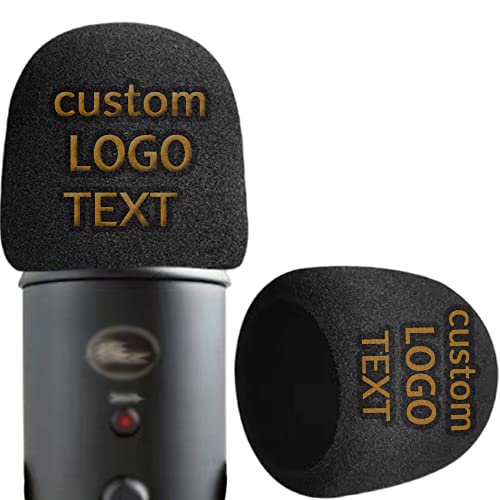 Set Da 10 Coprimicrofono In Schiuma Nera - Paravento Per Microfoni, Dimensioni 50x12 Mm