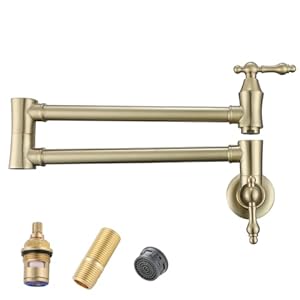 RANDOM RD-81918-BG Topffüller Wasserhahn, gebürstet Gold