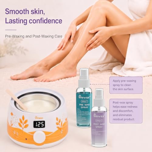 Image of Waxing Kit for Women, Wax Warmer for Hair Removal 6 Bags Hard Wax Beads