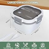 Zoom IMG-2 cozary 1700ml portapranzo bento con Zoom IMG-2 cozary 1700ml portapranzo bento con