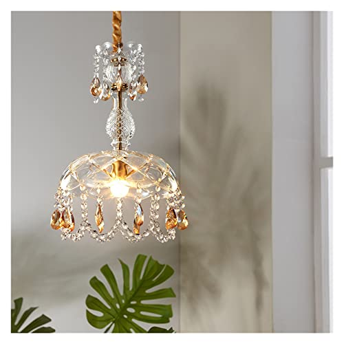 Suspension cristal vintage 28cm lustre rétro chic de salon - 3