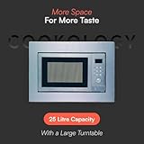 Cookology IMOG25LSS Integrated Built-in Microwave & Grill in Stainless Steel - 25 Litre Capacity - 900W - 10 Auto Cooking Presets - Child Lock - Image 5