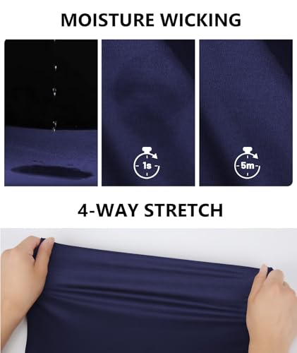 Image of ZITY Men's Golf Short Sleeve Moisture Wicking Polos with Print Patterns