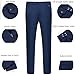 WULFUL Men's 3 Piece Slim Fit Suit Set Two Button Blazer Jacket Vest Pants Tuxedo Set for Party, Wedding and Business Navy