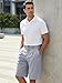 JMIERR Mens Summer Baggy Dress Shorts 2026 Pleated Button Office Fashion Work Business Shorts with Pockets, M, Blue