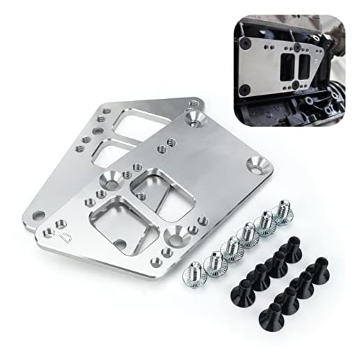 BAGARAATAN LS Swap Motor Mounts Adapter Plates,LS Conversion Adjustable Universal Swap Bracket Small Block,Billet Aluminum Engine Mounts for LS1 LS3 LS2 LQ4 LQ9 LS6 L92 L99 L33 LR4 for SBC Vehicle